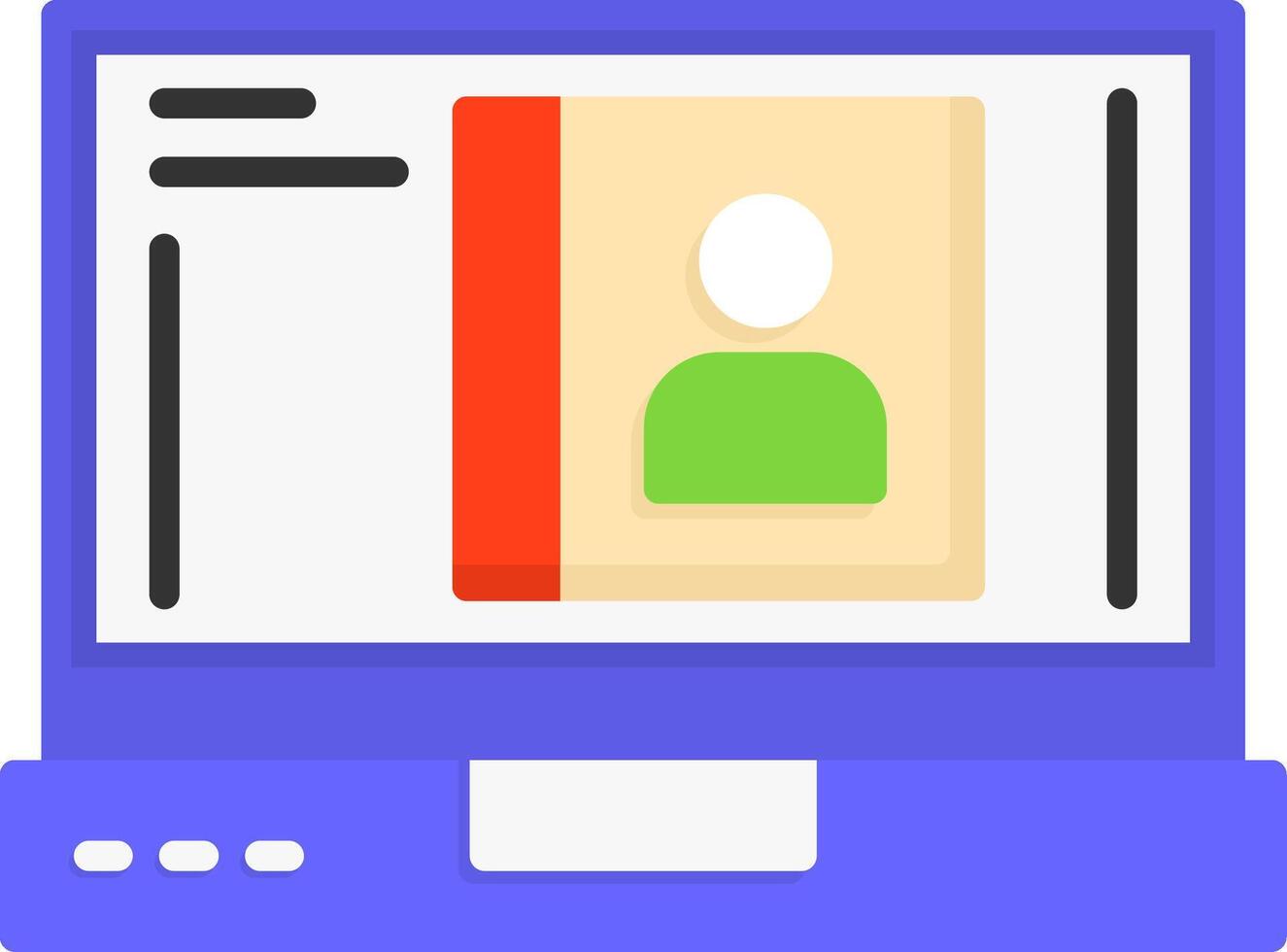Contacts Icon Design vector