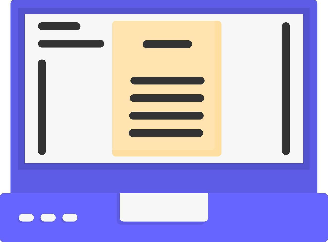 Document Icon Design vector