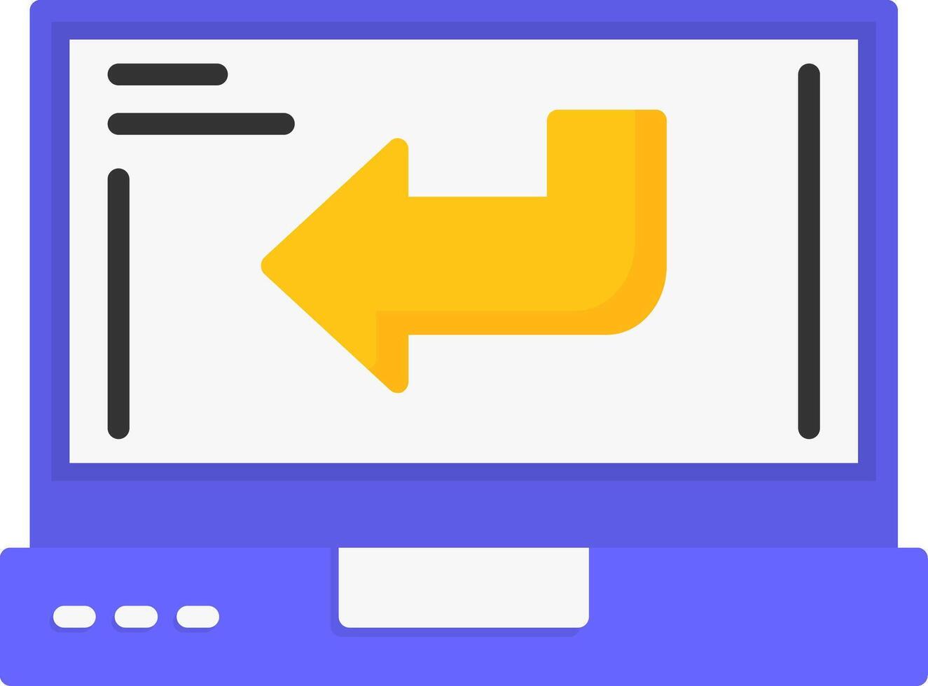 Back Icon Design vector
