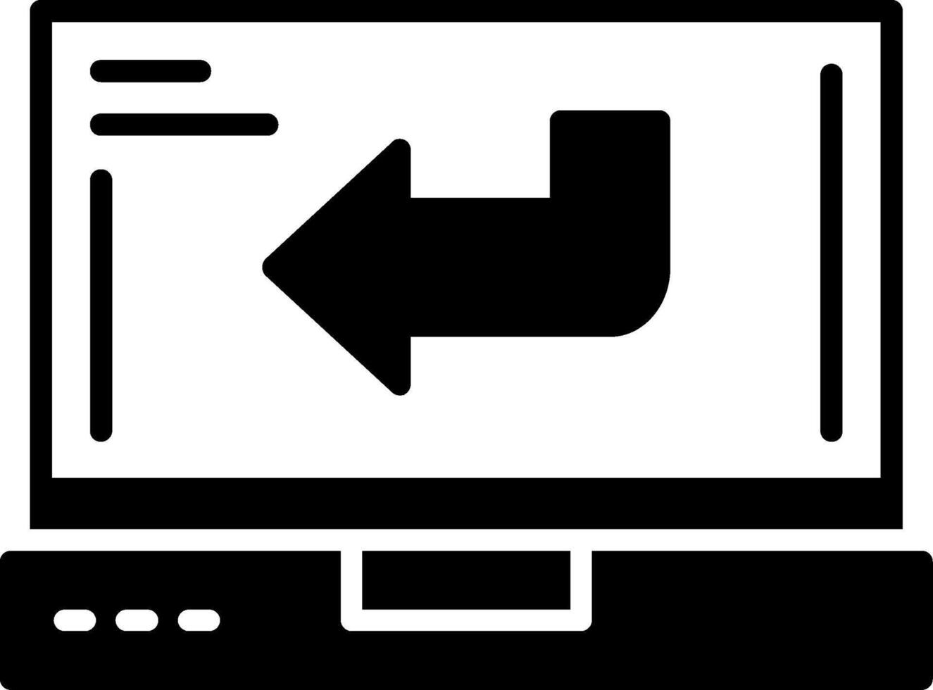 Back Icon Design vector