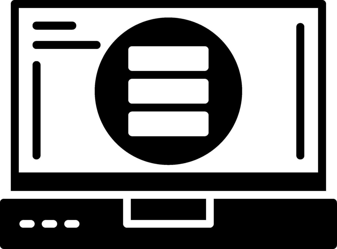 Hamburger menu Icon Design vector