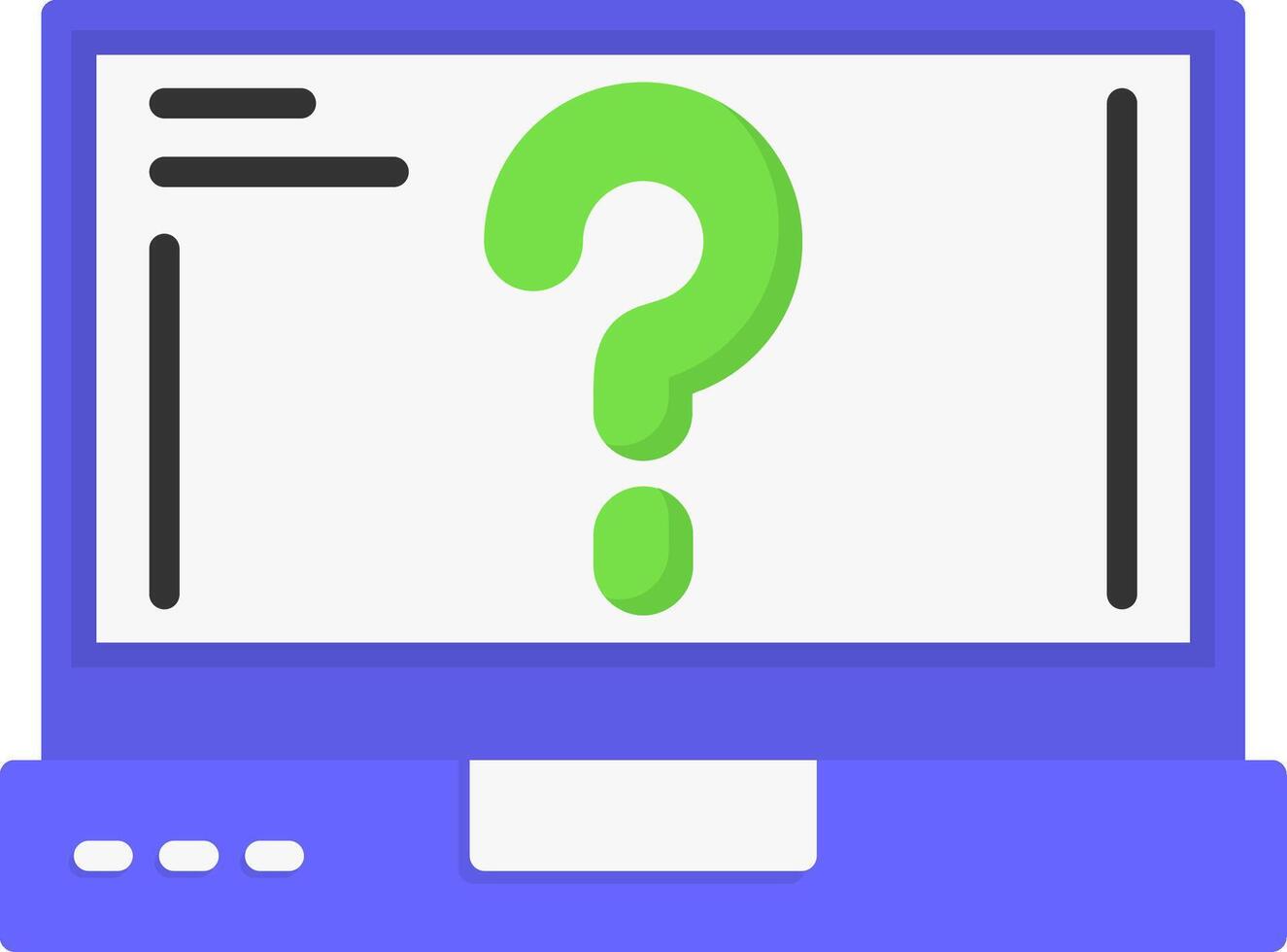 Question mark Icon Design vector