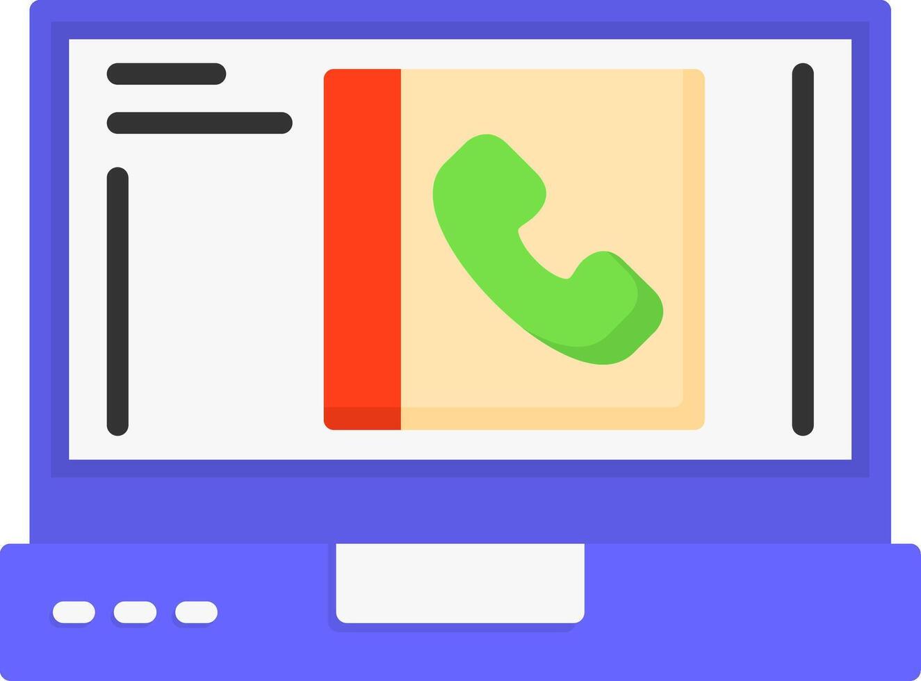 Contacts Icon Design vector