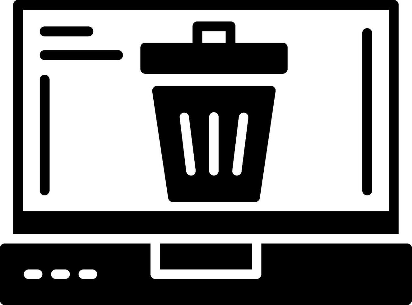 Trash Icon Design vector