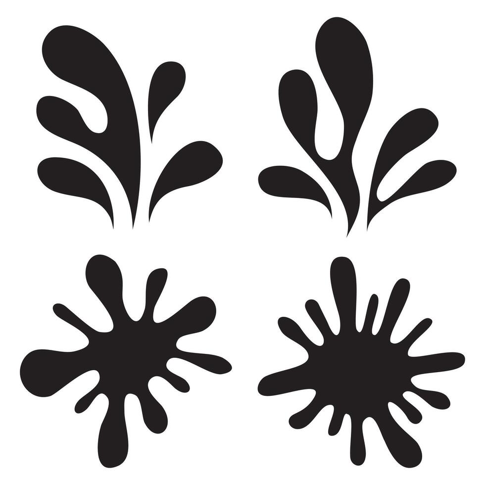 Water drops. Cartoon tears, nature splash elements. Isolated rain or sweat, wet droplets form dew. Isolated aqua icon vector