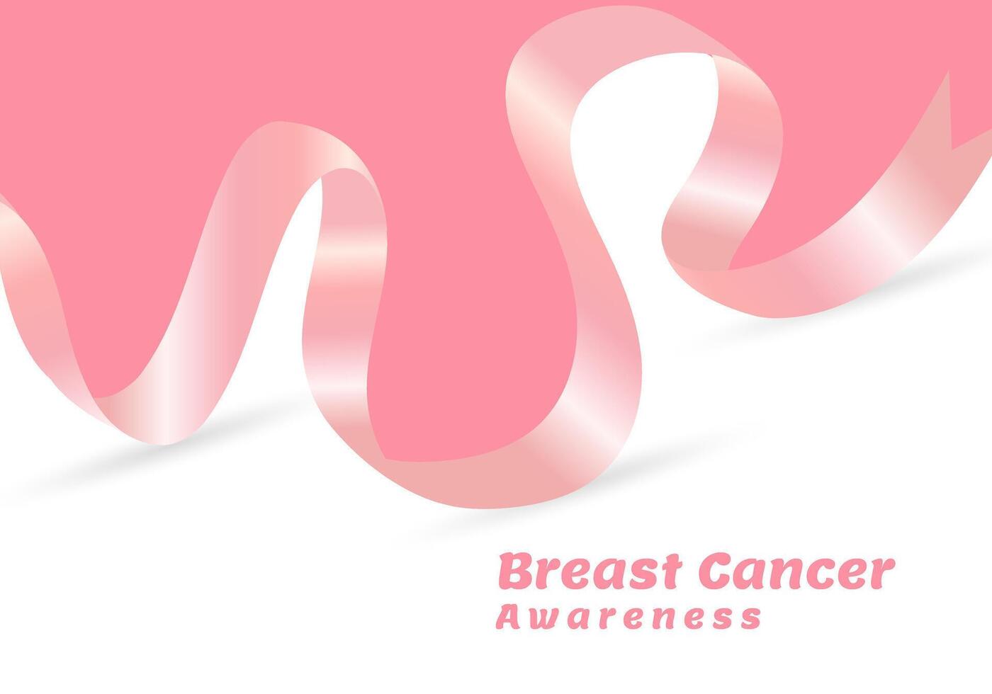 Pink banner templates design for Breast Cancer Awareness Banner template design. During October. this ribbon is widely used in campaigns vector