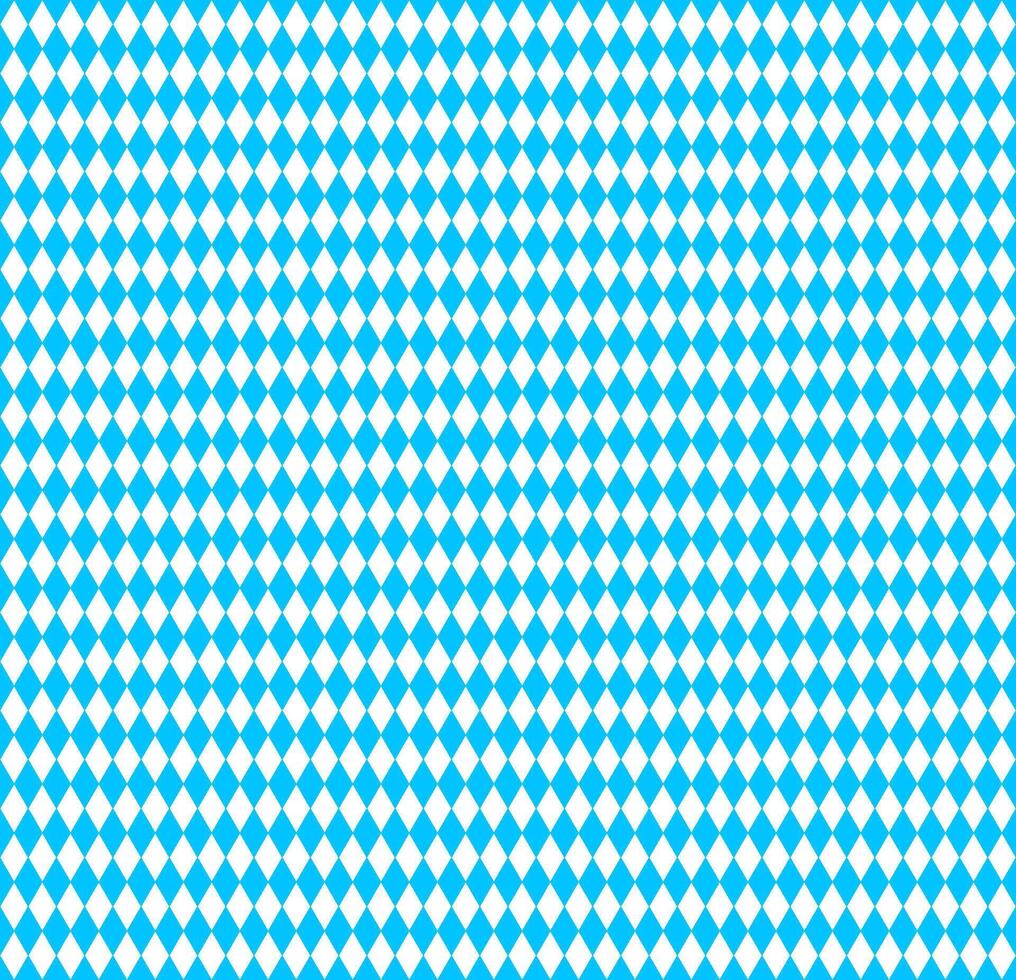 Seamless background of rhombuses. Oktoberfest symbol flag of Bavaria vector