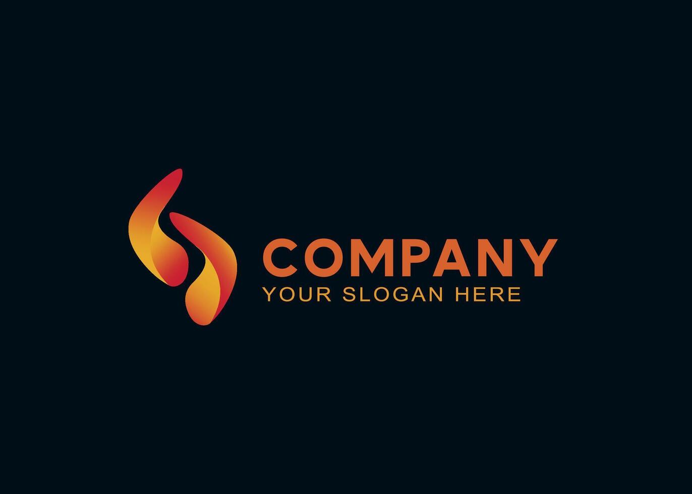Modern Minimalist Design Bright Gradient Professional Company Logo vector