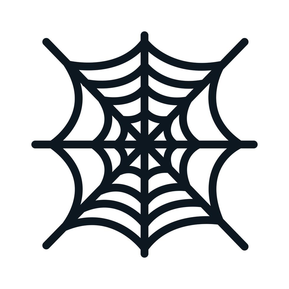 Spider web icon on white background vector