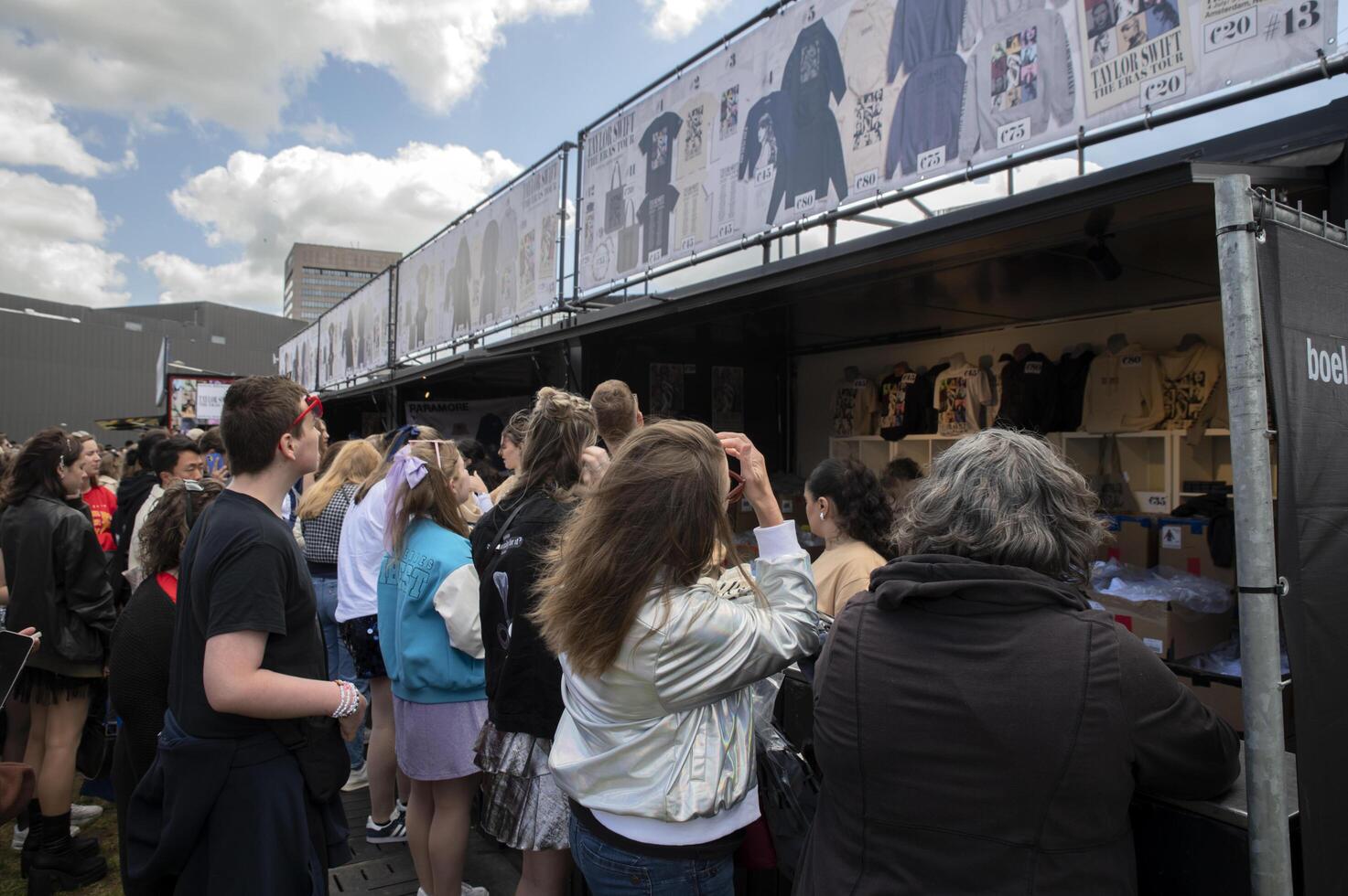 Buying Merchandising For The Shows Of Taylor Swift At Amsterdam The Netherlands 4-7-2024 photo