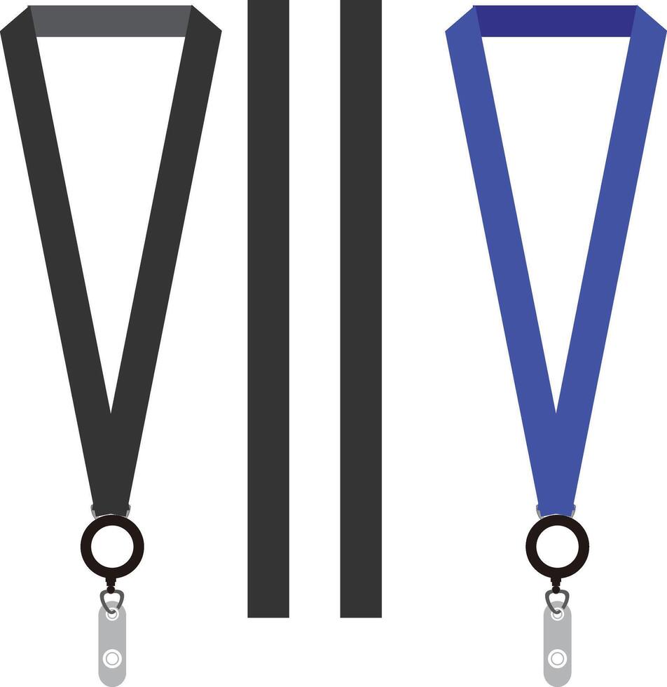 Neck Ribbon Design Template vector
