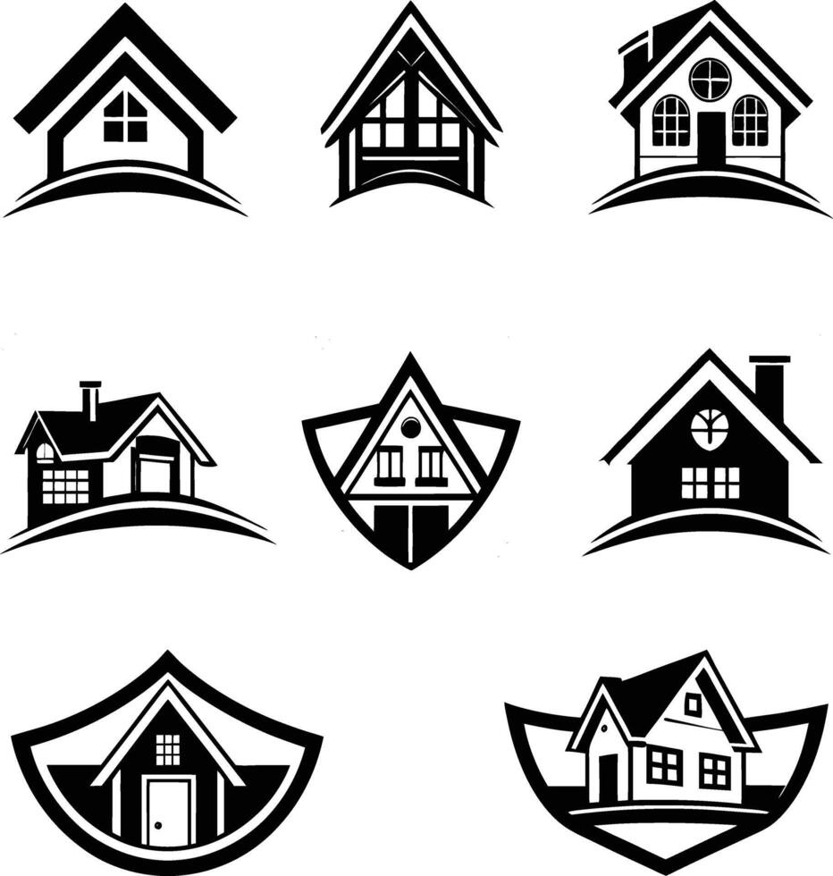 Home House Icon Isolated on White Background vector