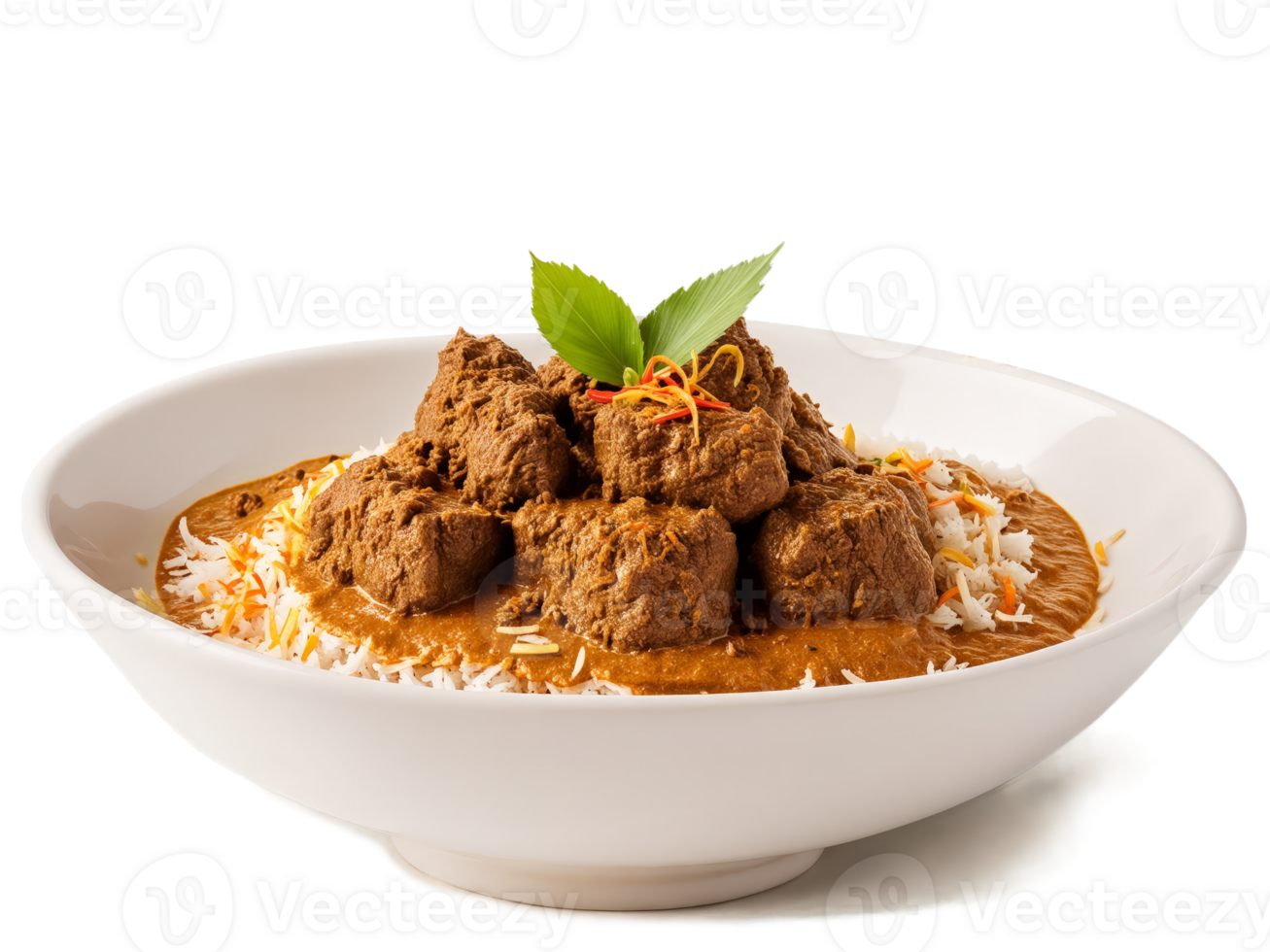 Rendang with beef curry coconut milk and spices png