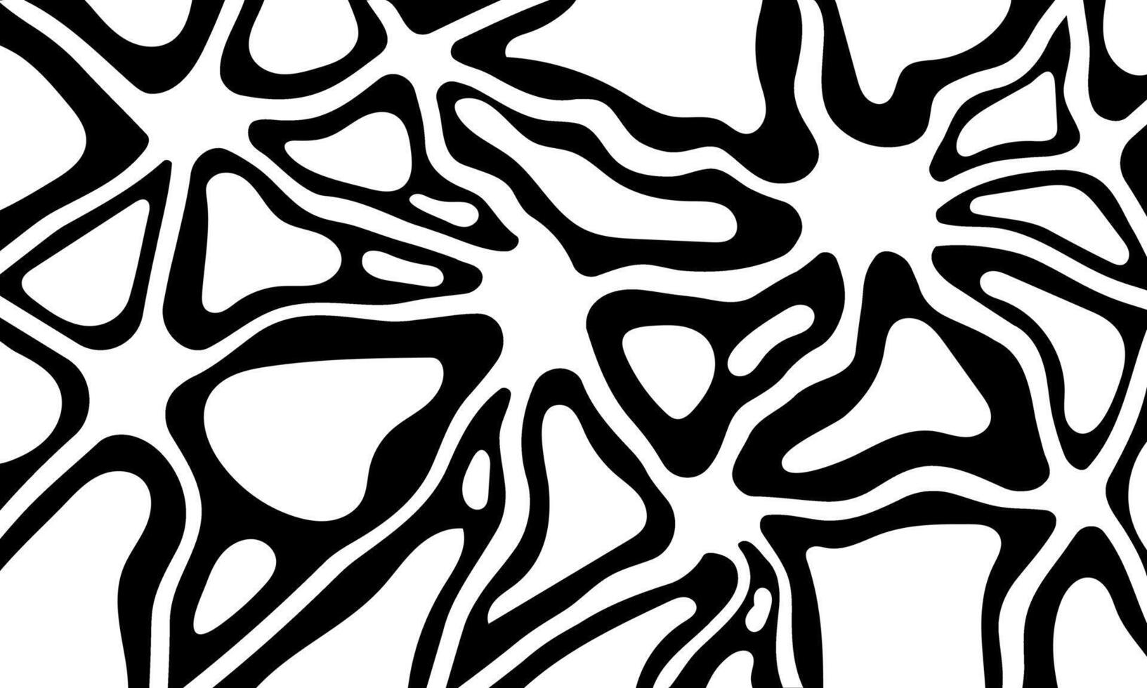 black and white geometric pattern, in the style of organic shapes and curved lines, minimalist strokes, keith haring, soft lines, abstract minimalism appreciator, thick impasto texture vector