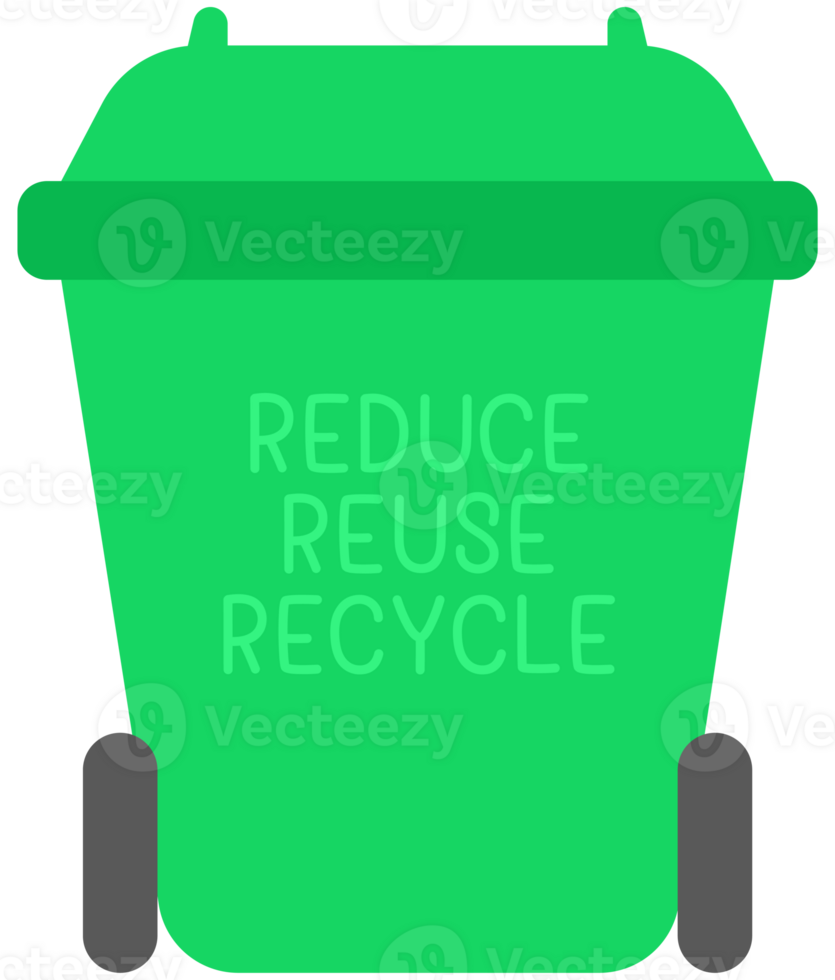 Cute ecology world earth day elements recycle bin png