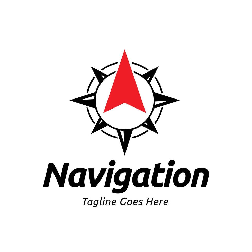 Navigation logo design template vector