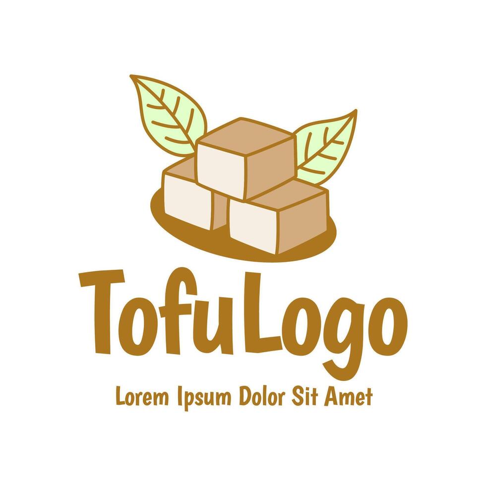 Tofu logo design vector