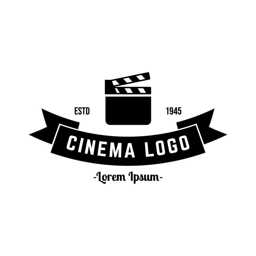 Cinema logo design template vector