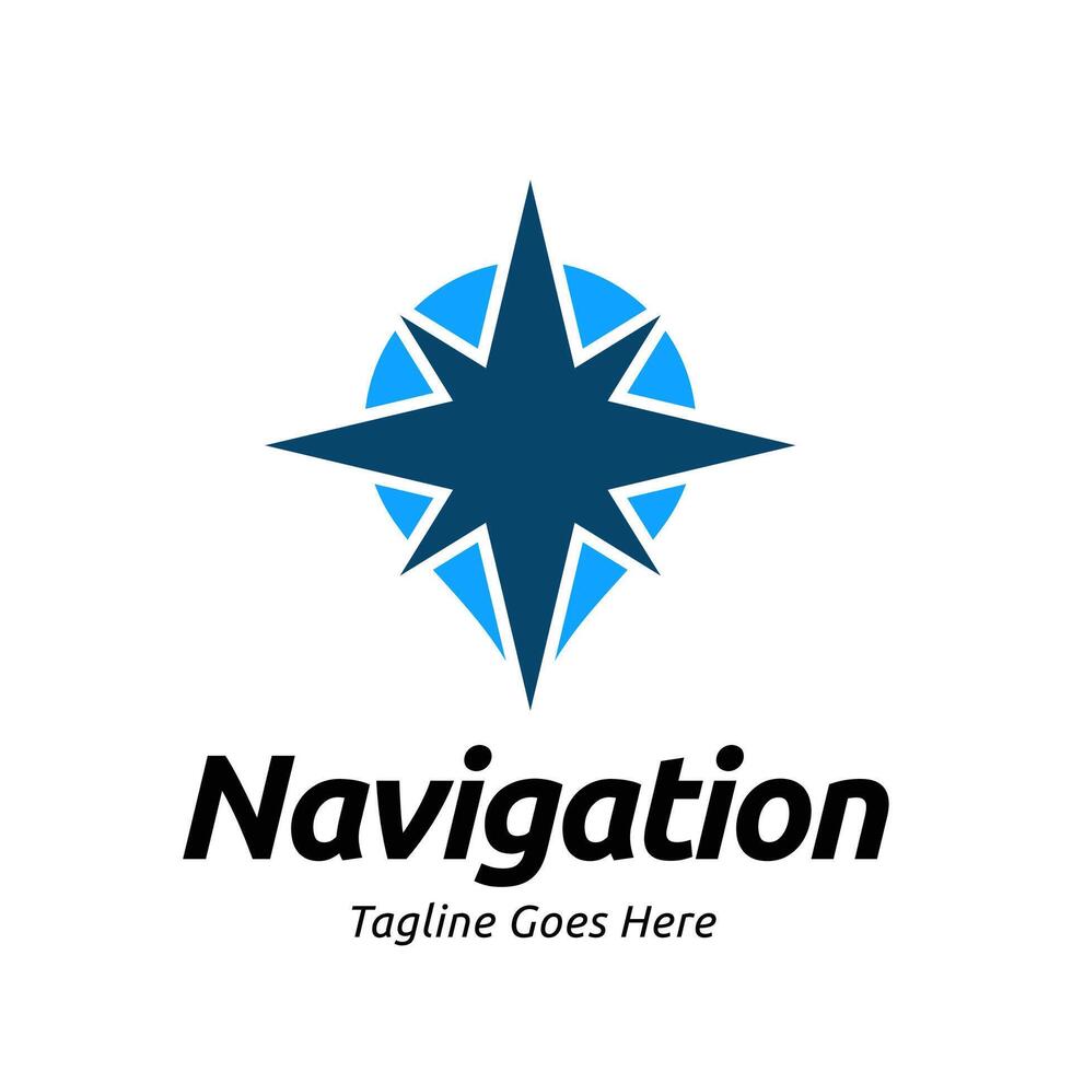 Navigation logo design template vector