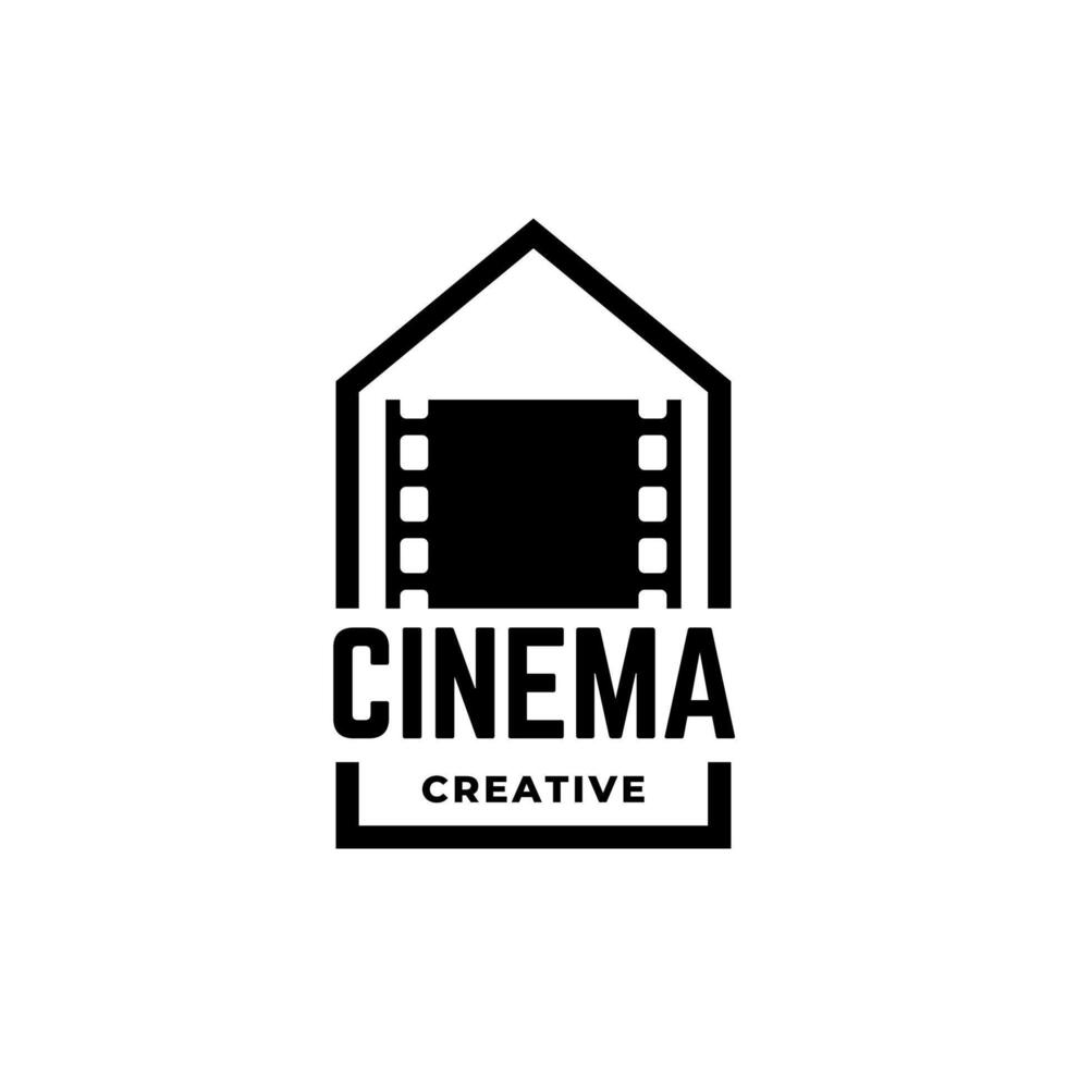 The cinema creative logo vector