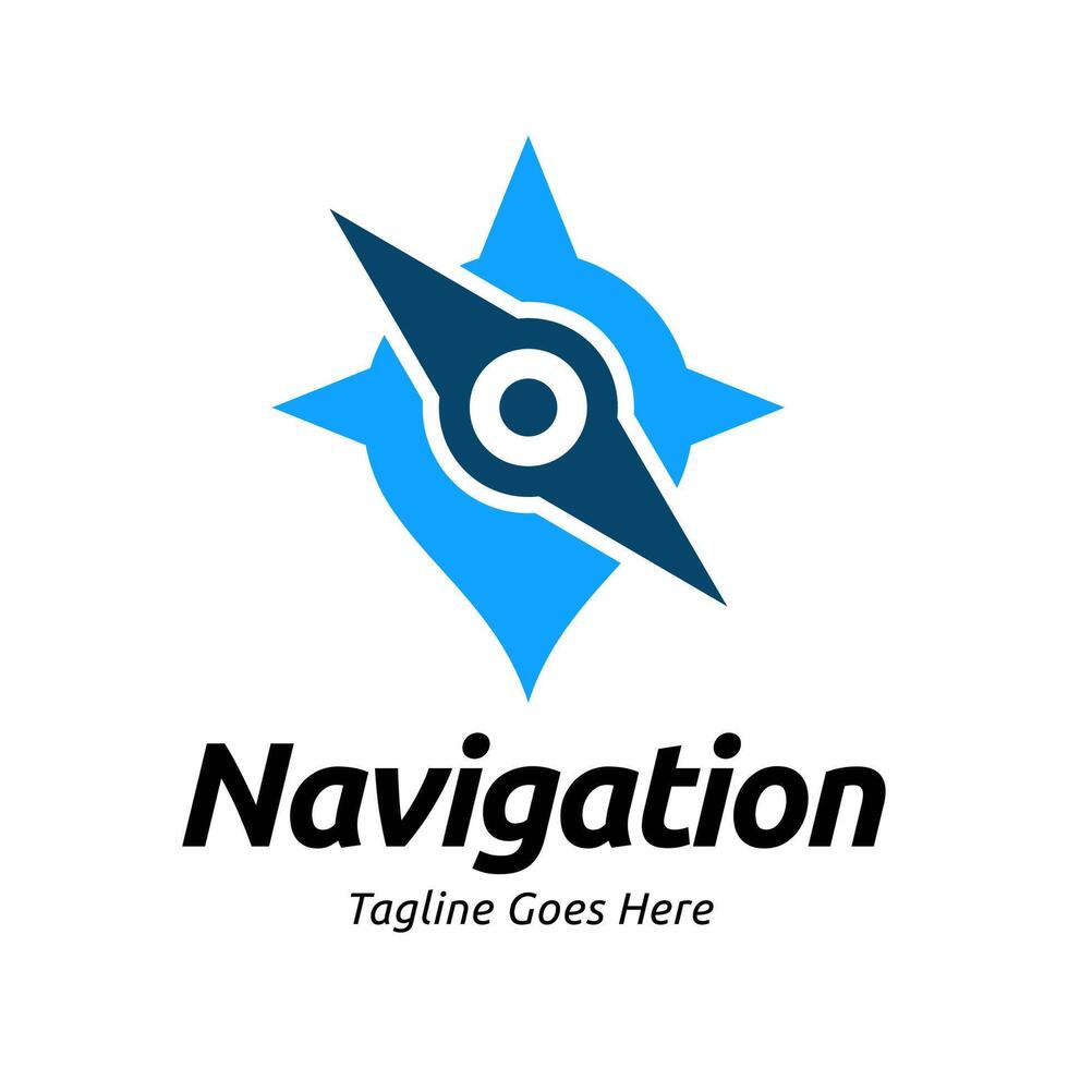 Navigation logo template vector
