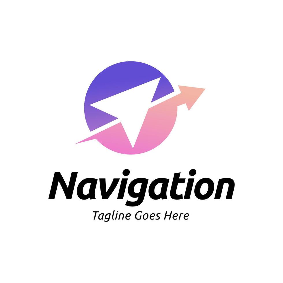 Navigation logo design template vector