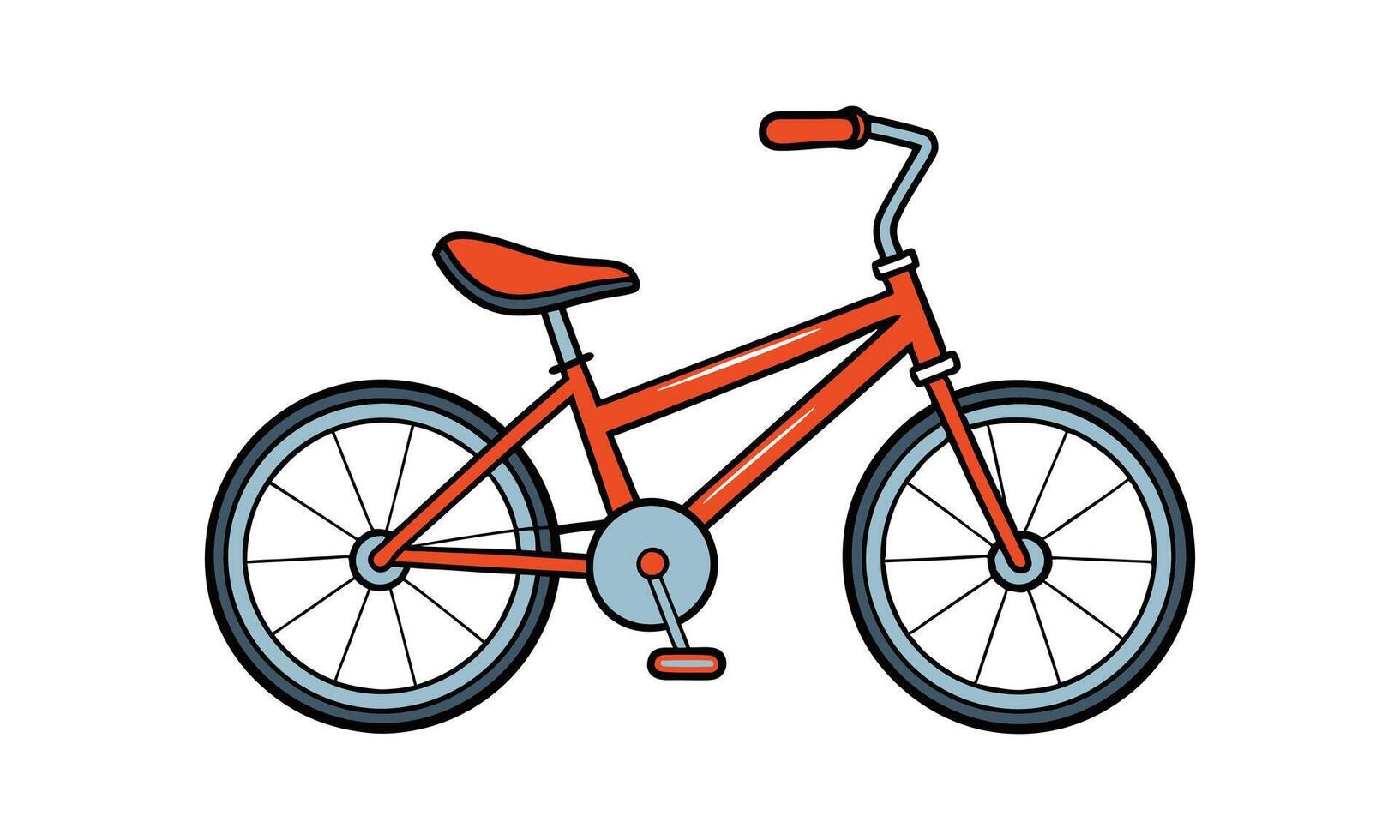 A Red Cycle Design Illustration Artwork vector