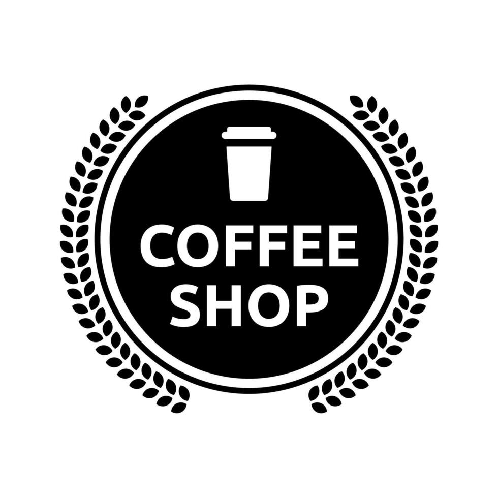 Coffee shop logo vector
