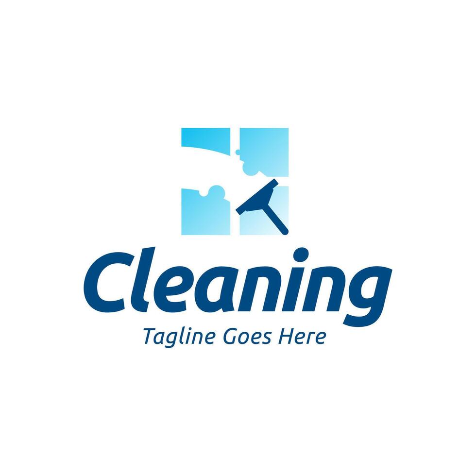 Cleaning logo design template vector