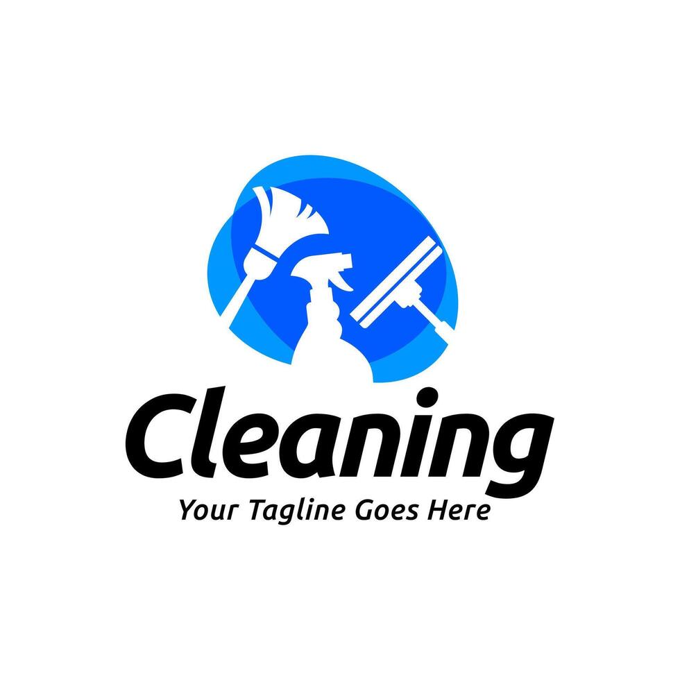 Cleaning logo template design vector