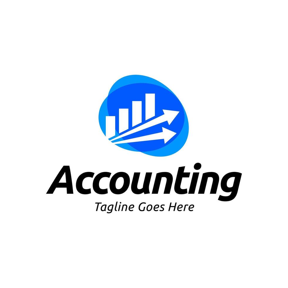 Accounting logo template vector