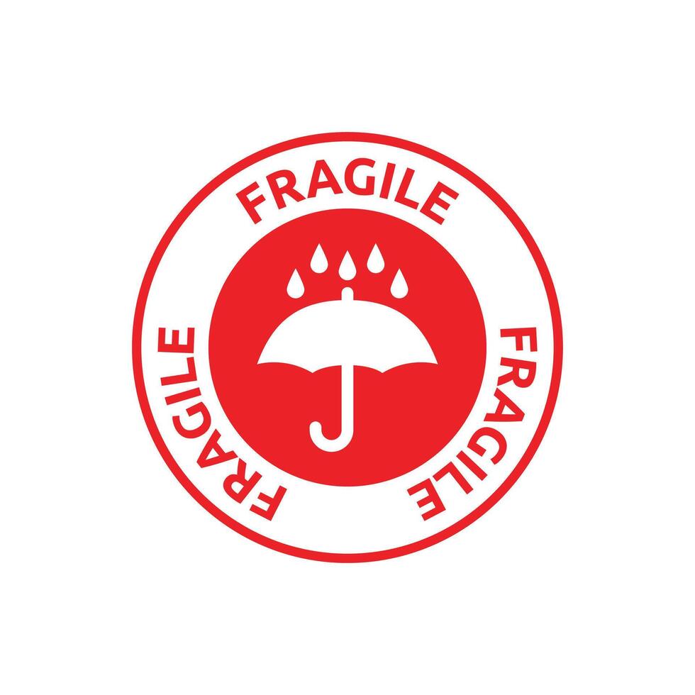 Fragile fragile logo vector