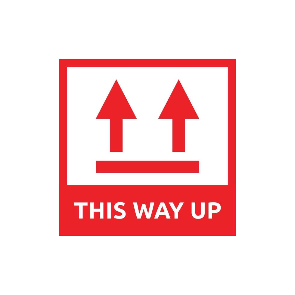 This way up logo vector