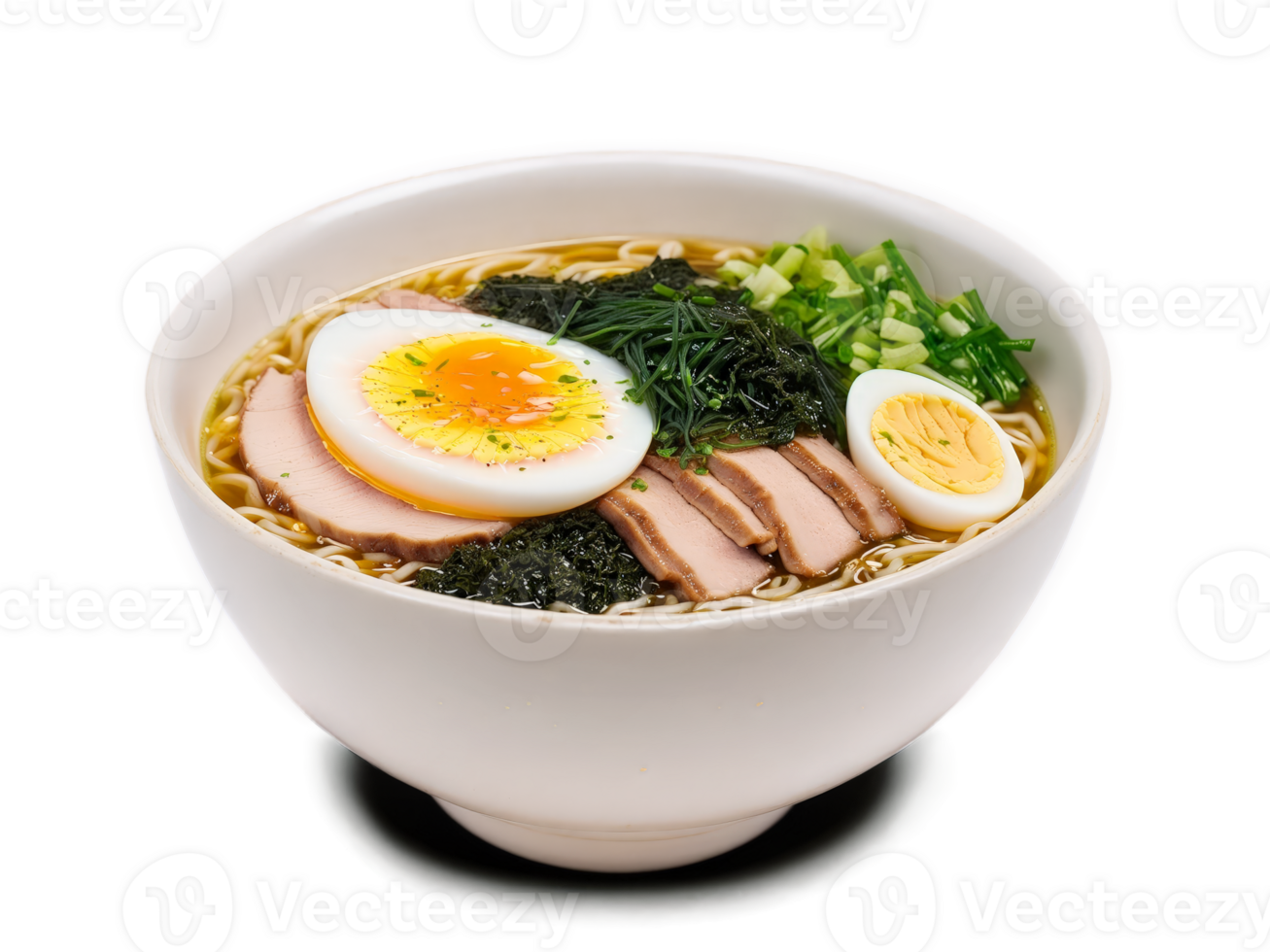 Ramen Bowl steaming bowl of rich umami broth with bouncy noodles sliced pork belly soft png