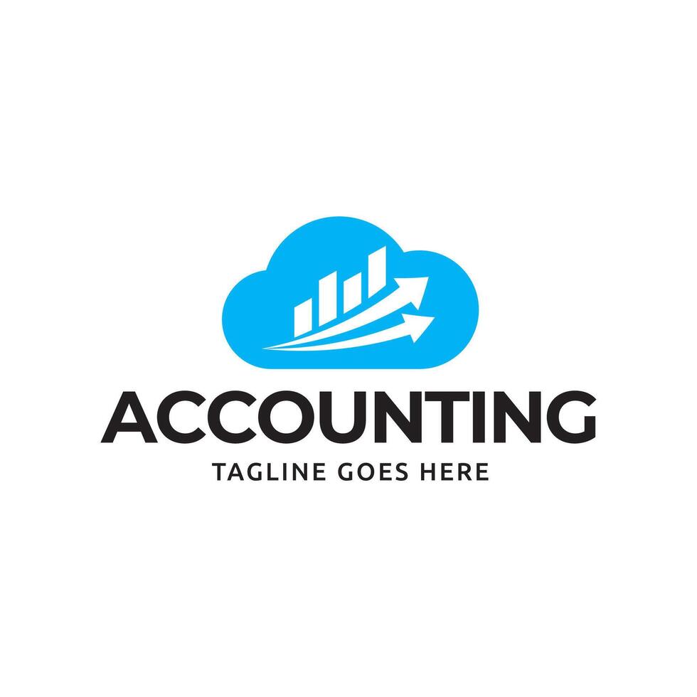 Accounting logo template vector