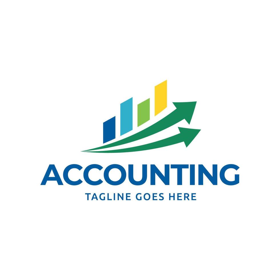 Accounting logo template vector