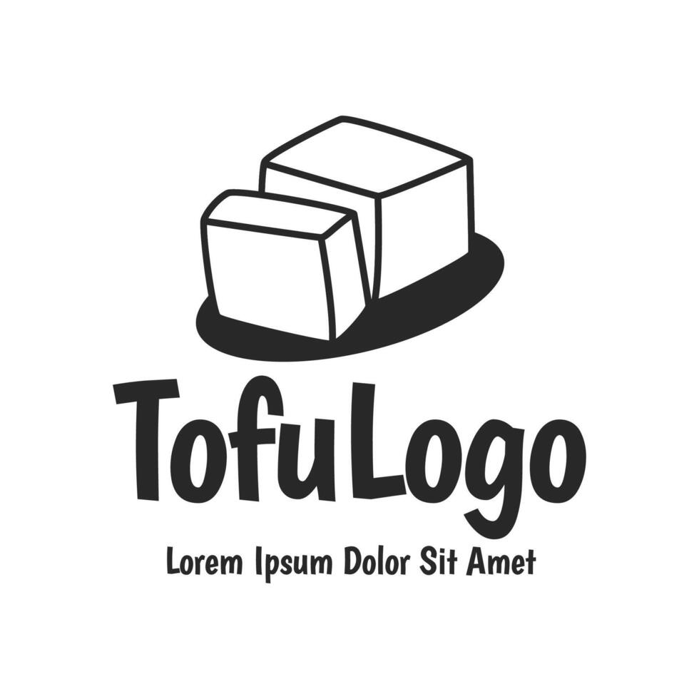 Tofu logo design vector