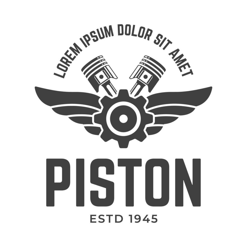 Piston logo, emblem, emblem, emblem, emblem, emblem, emblem, emblem, emblem vector