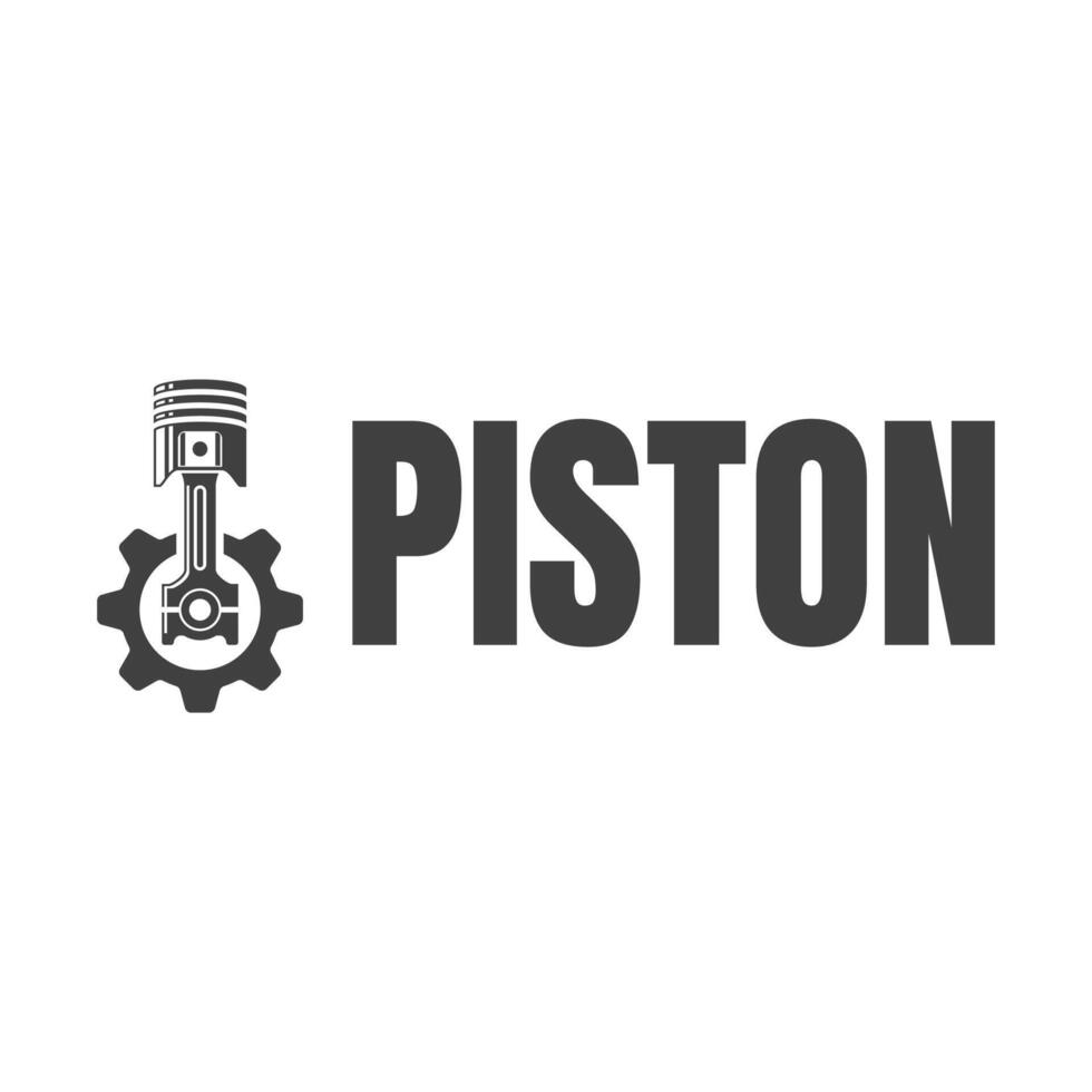 Piston logo design vector