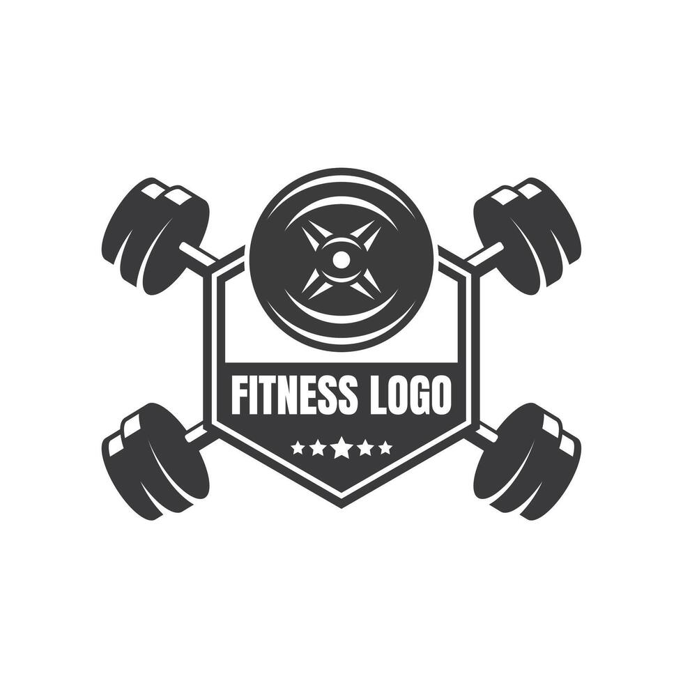 Fitness logo design template vector