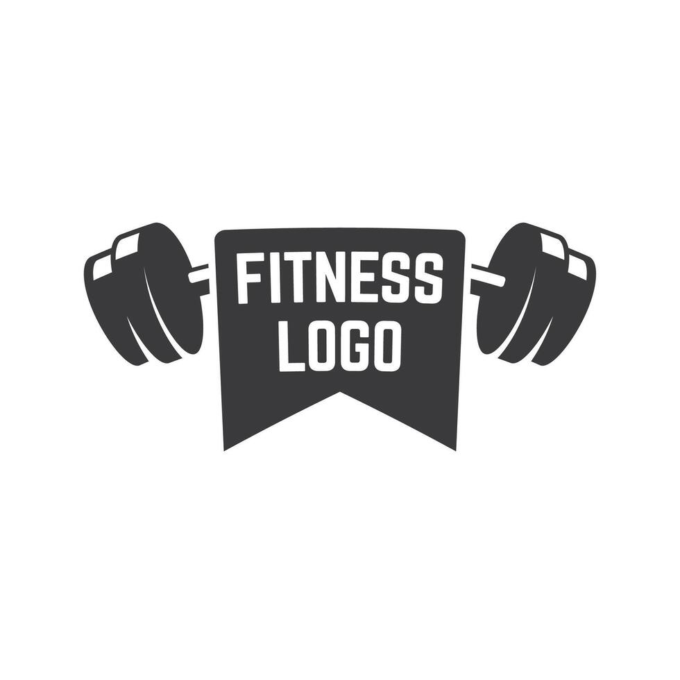 Fitness logo design template vector
