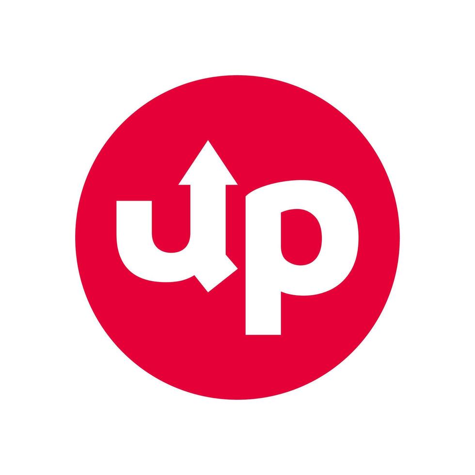 Abstract up logo business logo design template with arrow symbol. vector