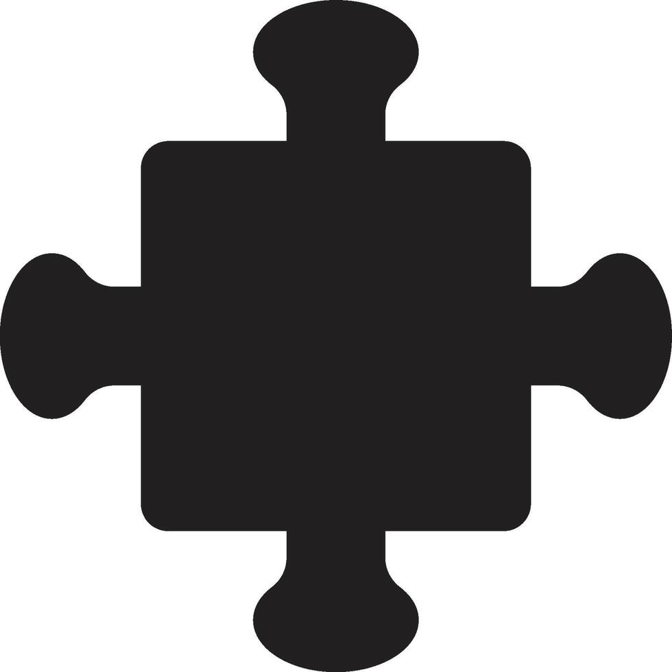 Simple one set icon puzzle vector