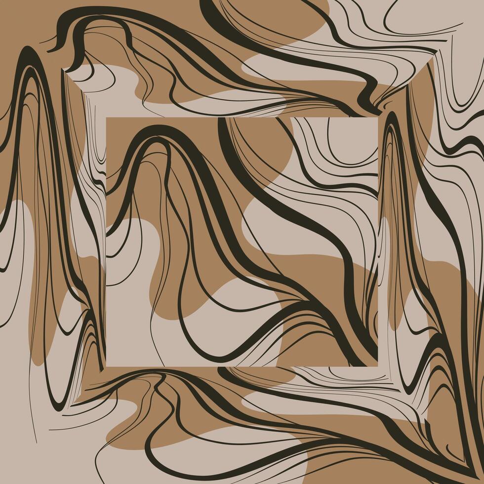 Organic Patterns in a Geometric Frame vector