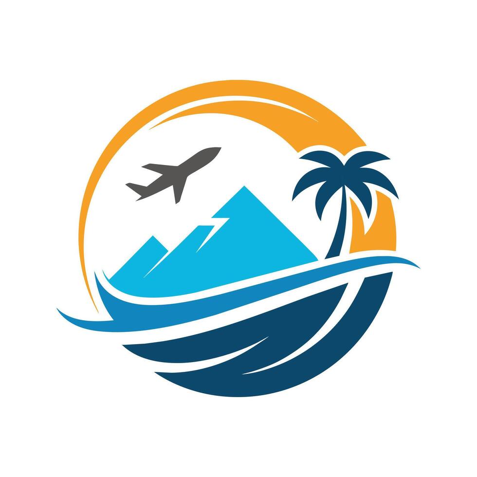 A Travel Company Creative Logo Icon Illustration vector