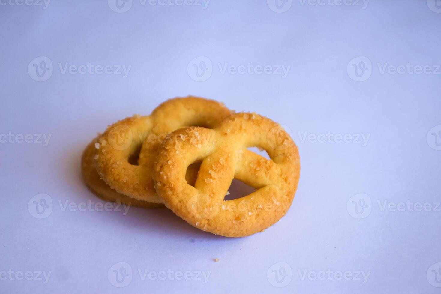 Danish butter cookies, Close up of butter cookies coated with white sugar, sweet cookies photo