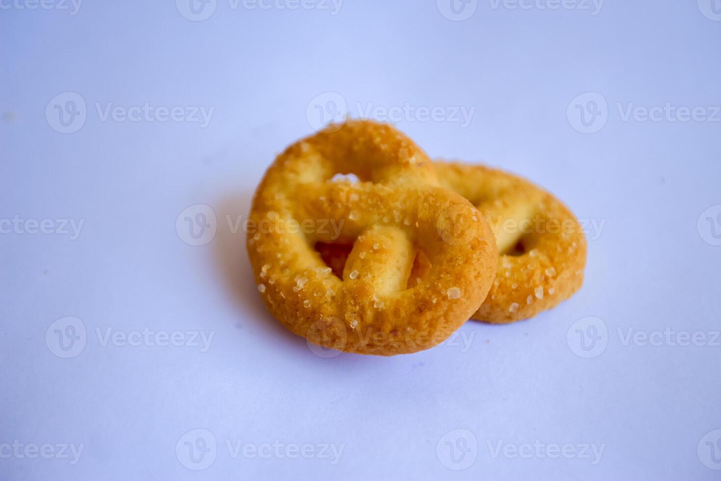 Danish butter cookies, Close up of butter cookies coated with white sugar, sweet cookies photo