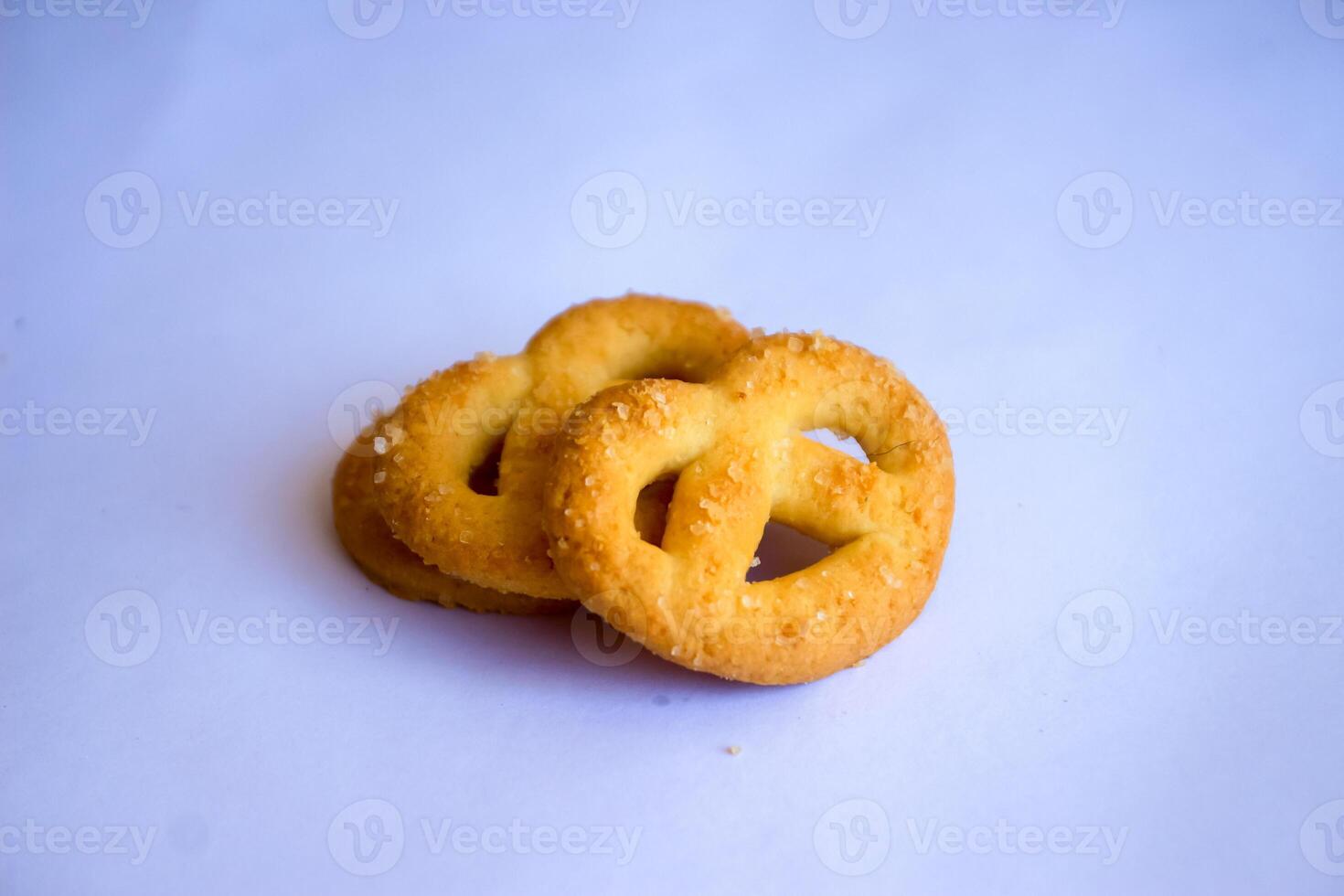 Danish butter cookies, Close up of butter cookies coated with white sugar, sweet cookies photo