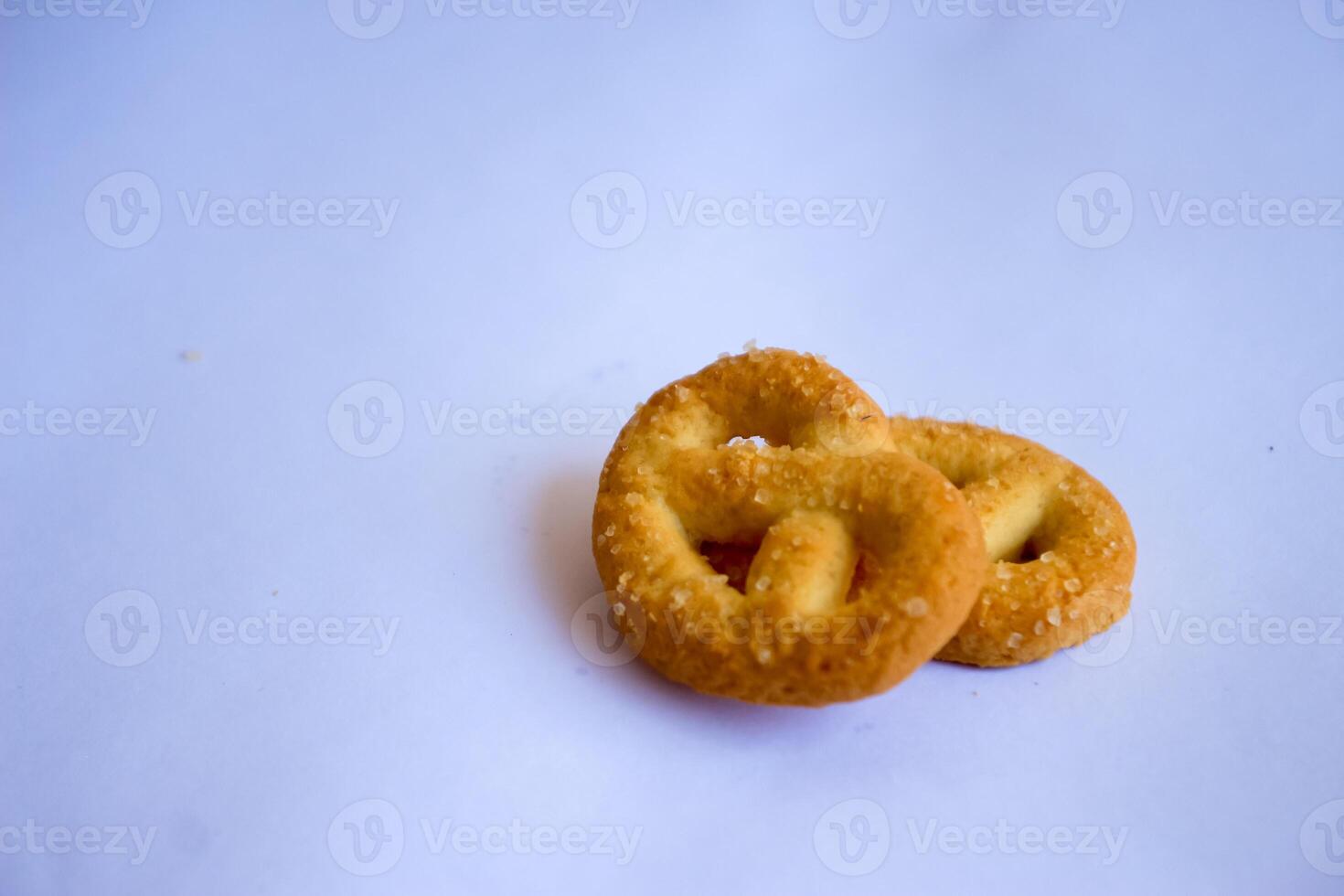 Danish butter cookies, Close up of butter cookies coated with white sugar, sweet cookies photo