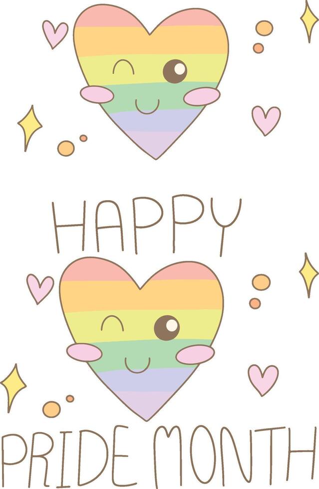 Happy pride month vector